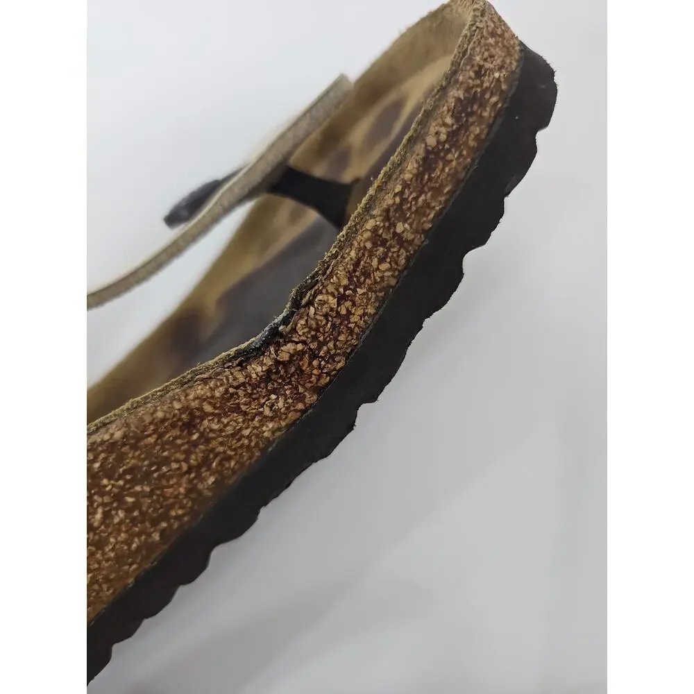 Birkenstock Gizeh Regular Fit Birko Flor Graceful Pearl/White Size 37 / 6.5